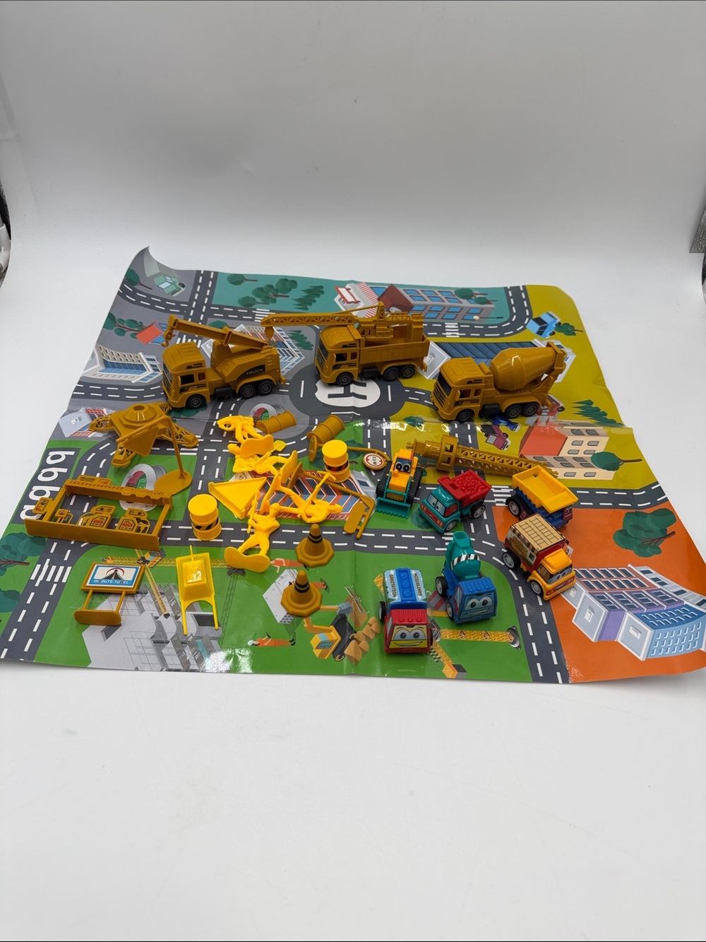 Yellow Construction Vehicle Toy Set for Kids